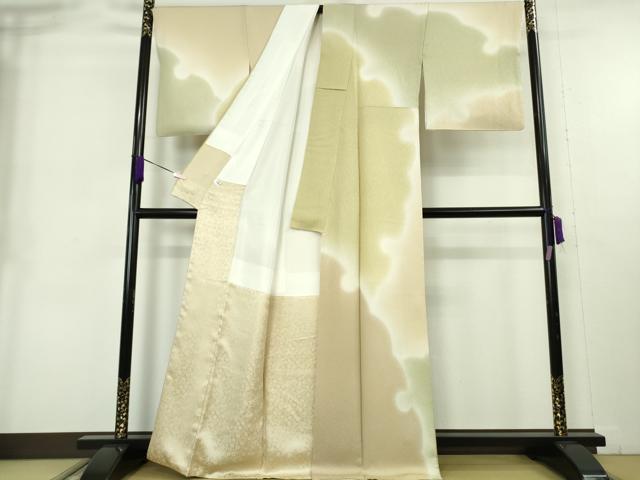 平和屋着物●極上 女優 朝丘雪路 訪問着 雪輪 暈し染め 逸品 DZAB9008kh6