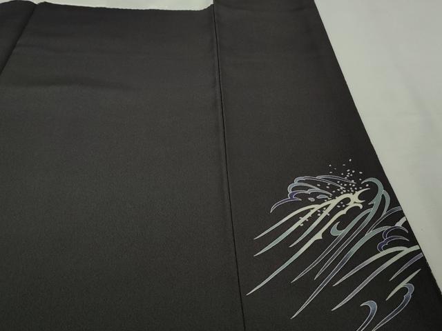 平和屋本店●極上 十日町友禅作家 林静穂 訪問着 立波 波飛沫 暈し染め 逸品 DZAB9010kh6