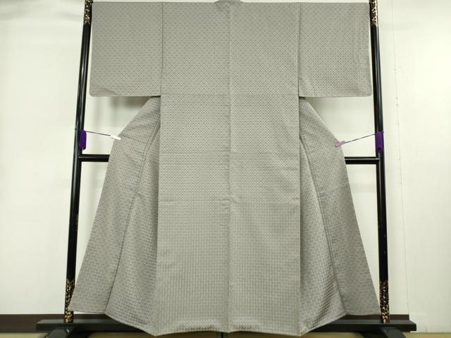 平和屋本店●極上 男性 お召 吉野間道 宝尽くし 逸品 未使用 DZAB9016kh6