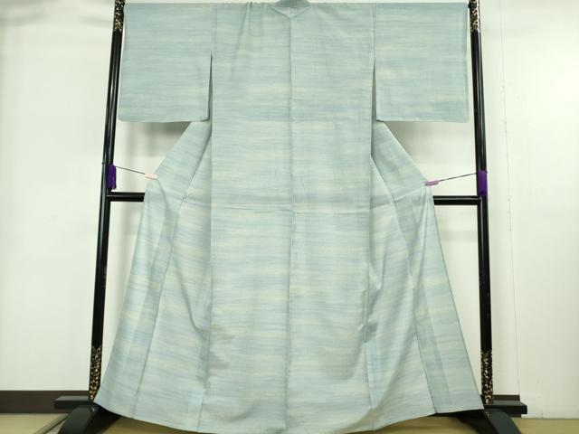 平和屋本店*極上 夏物 石川県指定無形文化財 夏牛首紬 白山工房 手織り 逸品 DZAB9032kh6