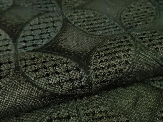 平和屋本店●極上 中国三大刺繍 スワトウ刺繍 汕頭刺繍 総刺繍 本場大島紬 訪問着 七宝花文 暈し染め 健勝苑扱い 逸品 未使用 DZAB9046kh6