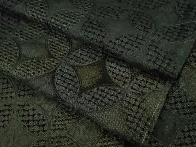 平和屋本店●極上 中国三大刺繍 スワトウ刺繍 汕頭刺繍 総刺繍 本場大島紬 訪問着 七宝花文 暈し染め 健勝苑扱い 逸品 未使用 DZAB9046kh6
