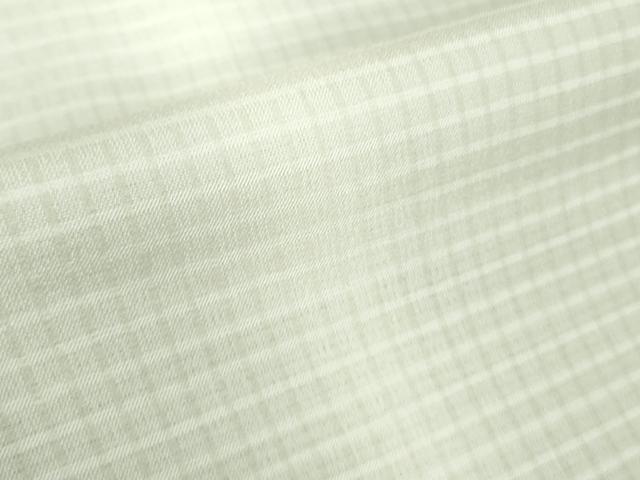 平和屋着物*極上 夏物 小紋 紗 間道 白鼠色地 暈し染め 逸品 DZAB9084kh6