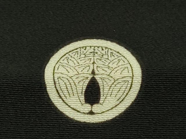 平和屋本店●極上 人間国宝 森口華弘 蒔糊友禅 蒔糊散らし 黒留袖 相良刺繍 群鶴 金糸 伊勢丹扱い 逸品 DZAB9096kh6