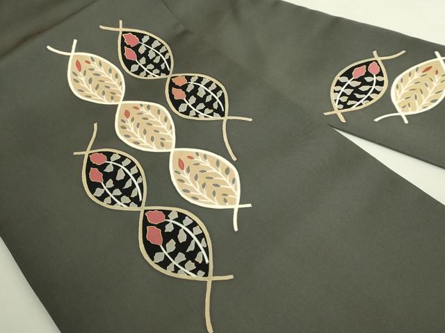 平和屋着物●極上 京の名門 友禅 染の北川 塩瀬 九寸名古屋帯 立涌花文 宮腰織物 五泉 金彩 反端付 逸品 未使用 DZAB9121kh6