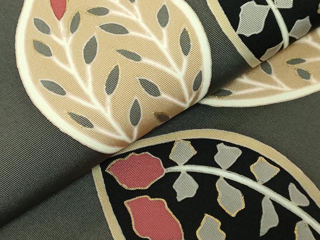 平和屋着物●極上 京の名門 友禅 染の北川 塩瀬 九寸名古屋帯 立涌花文 宮腰織物 五泉 金彩 反端付 逸品 未使用 DZAB9121kh6