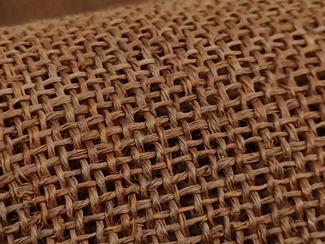平和屋本店*極上 夏物 古代原始布 科布 八寸名古屋帯 黒茶色地 逸品 DZAB9158kh6