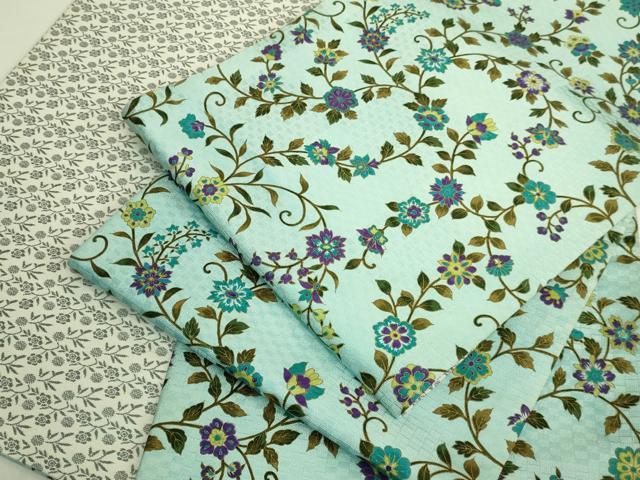 平和屋着物●極上 BANKAN わものや 両面 全通柄袋帯 花唐草 金彩 逸品 DZAB9192kh6