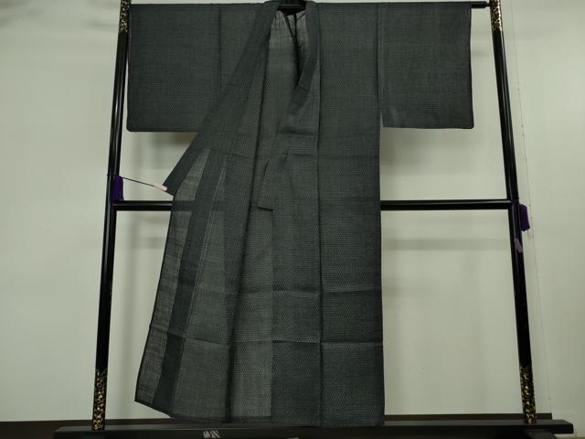 平和屋本店*極上 夏物 男性 石川県指定無形文化財 能登上布 本麻手織上布 亀甲柄 逸品 DZAB9217kh6
