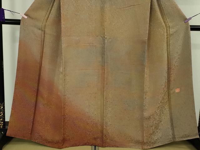 平和屋本店●最高級 初代 久保田一竹 幻の辻が花 訪問着 辻が花 3個 暈し染め 金通し地 さが美扱い 逸品 DZAB9226kh6