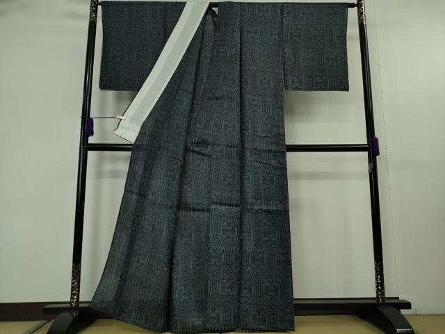 平和屋本店*極上 夏物 重要無形文化財 本場宮古上布 苧麻 立涌吉祥文 逸品 未使用 DZAB9244kh6