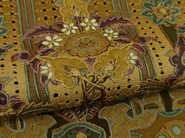 平和屋着物●極上 中国三大刺繍 スワトウ刺繍 汕頭刺繍 総刺繍 訪問着 洋花文 暈し染め 逸品 未使用 DZAB9252kh6