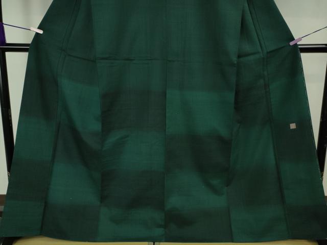 平和屋本店●極上 伝統工芸士 曽根武勇 訪問着 お召地 市松文様 逸品 DZAB9266kh6