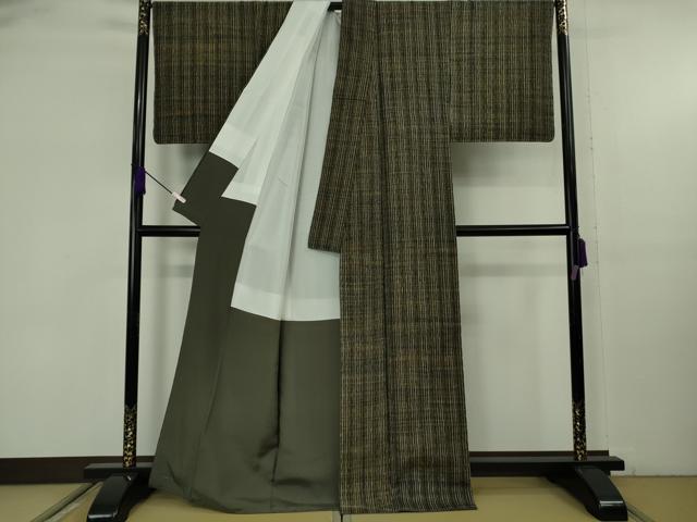 平和屋本店●極上 真綿手引紬 紅の手紬 新田工房 よねざわ 証紙付き 逸品 未使用 DZAB9269kh6