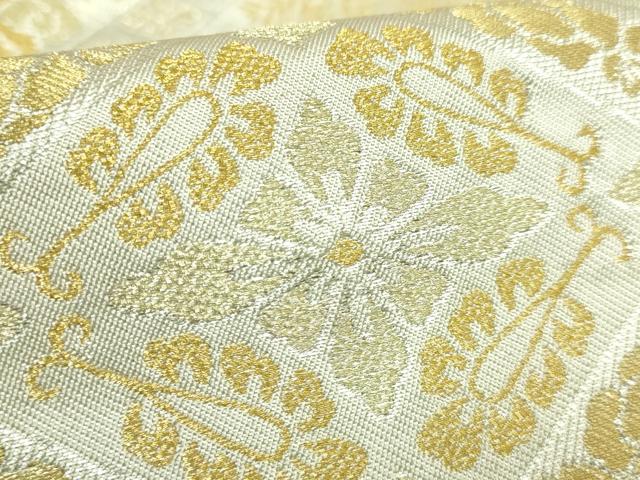 平和屋着物●極上 西陣 川島織物 六通柄 本袋帯 花菱文 金銀糸 逸品 DZAB9309kh6