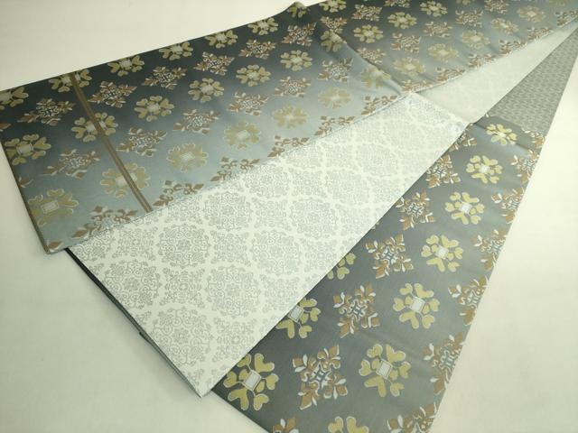 平和屋本店●極上 龍村美術織物 たつむら 両面 六通柄袋帯 双花文 逸品 DZAB9329kh6