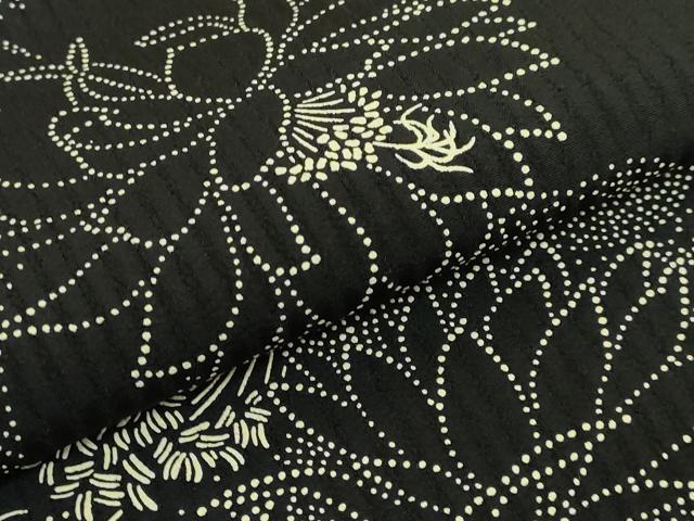 平和屋着物●極上 全通柄袋帯 印傳 枝花文 逸品 DZAB9337kh6