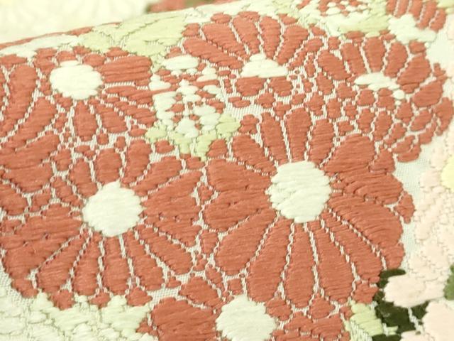 平和屋着物●極上 山口美術織物 皇室 伊勢神宮御用 西陣織 六通柄袋帯 唐織 菊御苑文 逸品 DZAB9364kh6