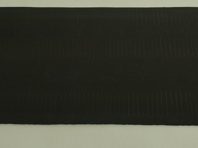平和屋本店●極上 セミアンティーク 九寸名古屋帯 骸骨 ガイコツ 濃い羊羹色地 逸品 DZAB9374kh6