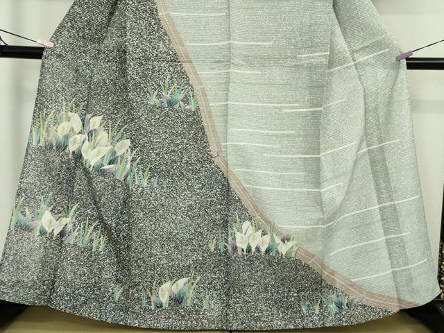 平和屋着物*極上 夏物 訪問着 絽 水芭蕉 たたき染め 逸品 DZAB9449kh6