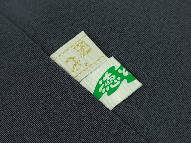 平和屋着物●極上 本加賀友禅作家 魚津誠 訪問着 波切車 藍鉄色地 証紙付き 逸品 DZAB9474kh6