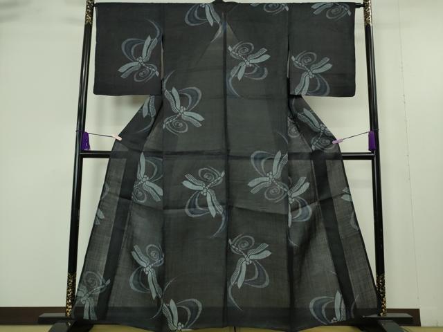 平和屋本店*極上 夏物 重要無形文化財 本場宮古上布 苧麻 蜻蛉 トンボ 逸品 未使用 DZAB9517kh6
