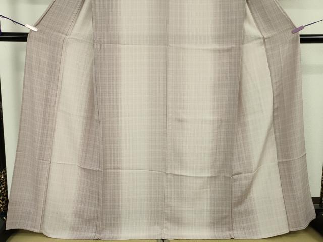 平和屋着物*極上 夏物 小紋 縦絽 涼風の装い 間道 暈し染め 反端付き 逸品 DZAB9548kh6