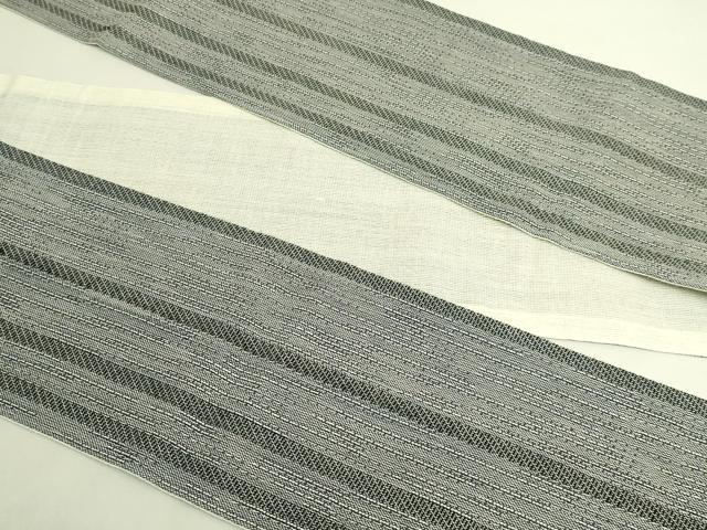 平和屋着物*極上 夏物 半幅帯 間道 市田織物 麻 逸品 DZAB9574kh6