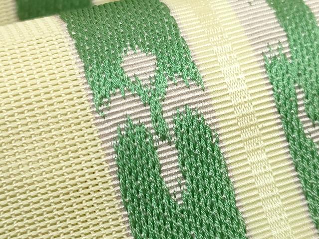 平和屋着物*極上 夏物 本場筑前博多織 半幅帯 紗 間道 逸品 DZAB9576kh6