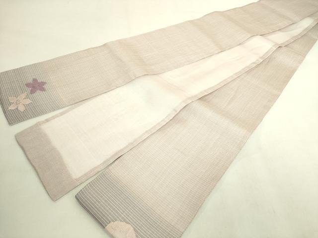 平和屋着物*極上 夏物 半幅帯 草花文 逸品 DZAB9590kh6