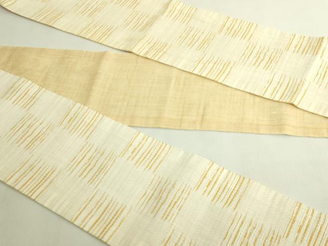 平和屋着物*極上 夏物 半幅帯 市松文様 麻 逸品 DZAB9597kh6