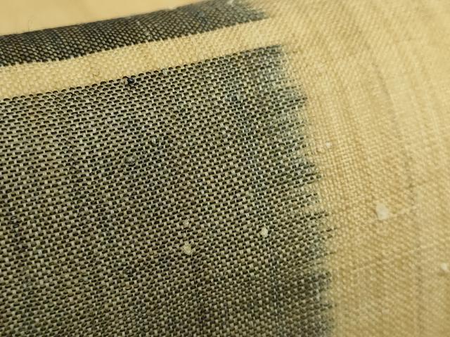 平和屋本店*極上 夏物 芭蕉布 手積み芭蕉糸100% 九寸名古屋帯 横段文 逸品 DZAB9629kh6