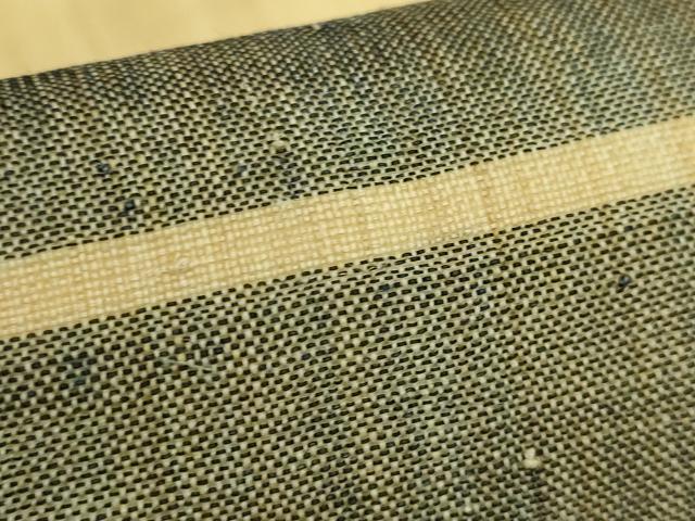 平和屋本店*極上 夏物 芭蕉布 手積み芭蕉糸100% 九寸名古屋帯 横段文 逸品 DZAB9629kh6