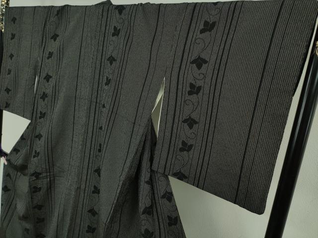 平和屋着物●極上 本塩沢 唐草間道 逸品 DZAB9653kh6