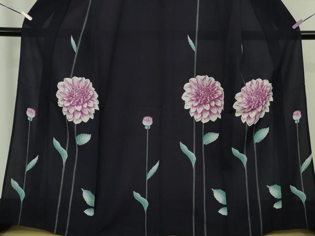 平和屋着物∴極上 夏物 撫松庵 訪問着 浴衣 セオアルファ 枝花文 洗える着物 逸品 DZAB9677kh6