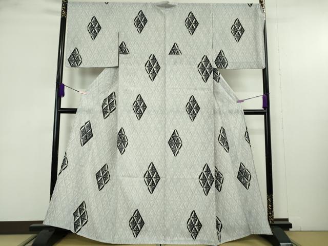平和屋着物∴極上 夏物 小紋・浴衣兼用 セオアルファ 切子柄 洗える着物 逸品 DZAB9683kh6