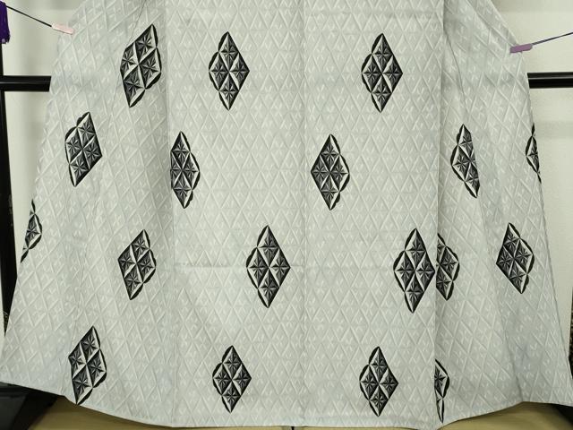 平和屋着物∴極上 夏物 小紋・浴衣兼用 セオアルファ 切子柄 洗える着物 逸品 DZAB9683kh6