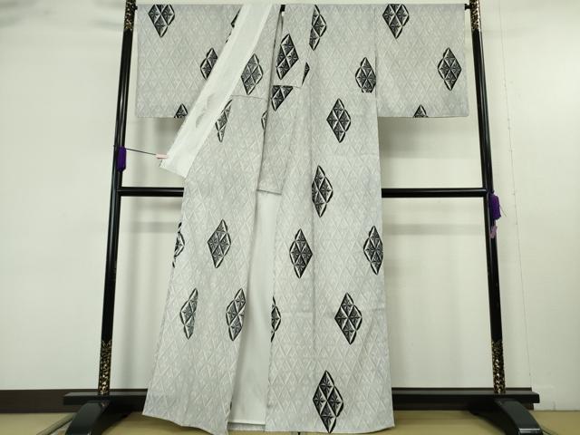 平和屋着物∴極上 夏物 小紋・浴衣兼用 セオアルファ 切子柄 洗える着物 逸品 DZAB9683kh6