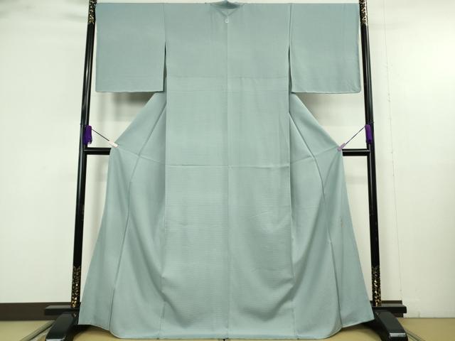 平和屋着物▽極上 松尾光琳 色無地 無双 絽袷 絽×絽 銀花 秘色色 冊子付き 逸品 未使用 DZAB9712kh6