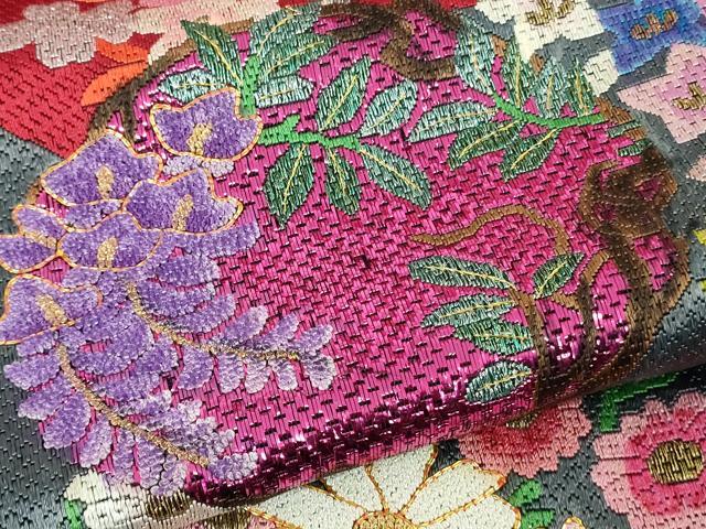平和屋本店●極上 中国三大刺繍 相良刺繍 総刺繍 絽刺し 色打掛 和装 婚礼 結婚式 花嫁 吉祥花文 金糸 仮絵羽 逸品 未使用 DZAB9797kh6