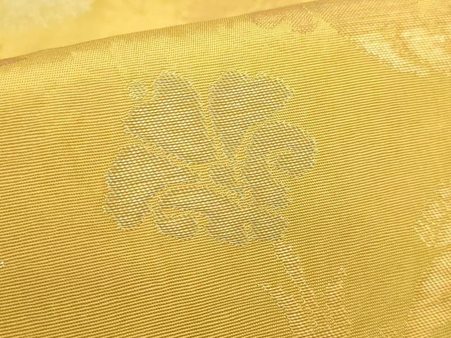 平和屋着物●極上 洛風林 工芸帯地 六通柄 本袋帯 洋花文 金銀糸 櫨染色地 逸品 DZAB9805kh6