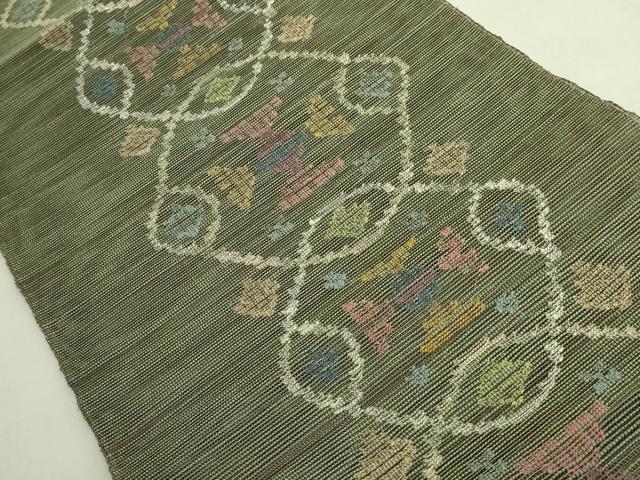 平和屋着物*極上 夏物 1854年創業 帯屋捨松 八寸名古屋帯 間道 逸品 DZAB9889kh6