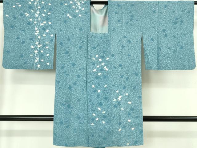 平和屋着物∞極上 人間国宝 羽田登喜男 TOKIOetTOKI 道行コート ロング丈 鴛鴦 舞桜 金銀彩 たたき染め 逸品 DZAB9919kh6