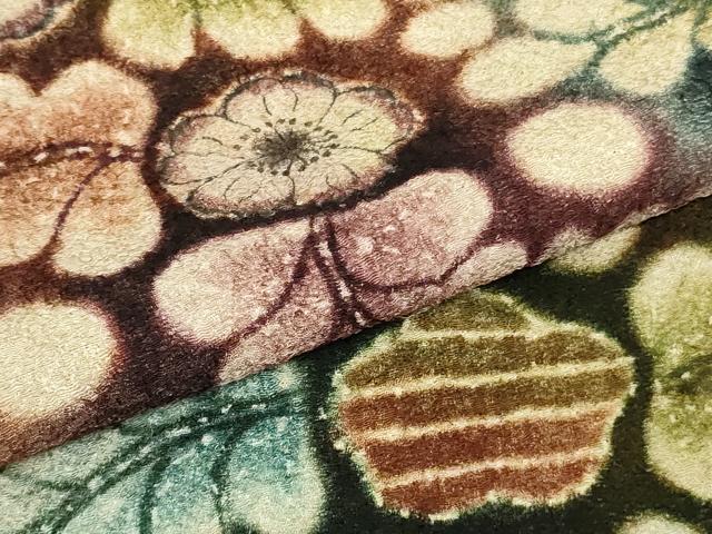 平和屋着物●極上 樋熊哲也 訪問着 辻が花 絞り 手描き 振袖 檜皮色地 逸品 DZAB9930kh6