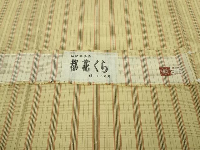 平和屋着物*極上 夏物 伝統工芸品 都花くら 花織 紬 絽紗織 証紙付き 逸品 DZAB9940kh6