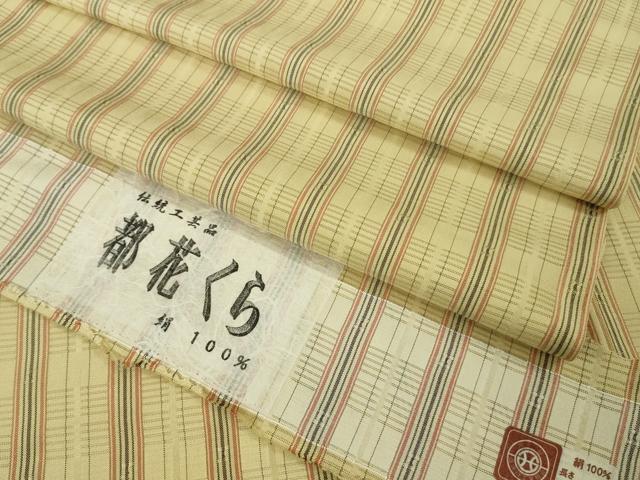 平和屋着物*極上 夏物 伝統工芸品 都花くら 花織 紬 絽紗織 証紙付き 逸品 DZAB9940kh6