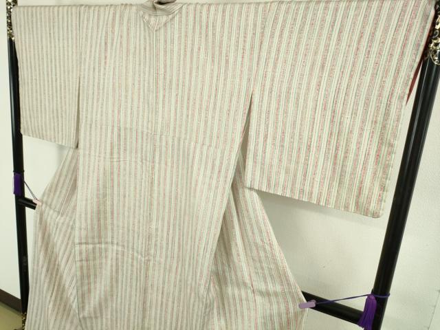 平和屋本店●極上 染司よしおか 五代目 吉岡幸雄 紬 縞 逸品 DZAC0052kh6