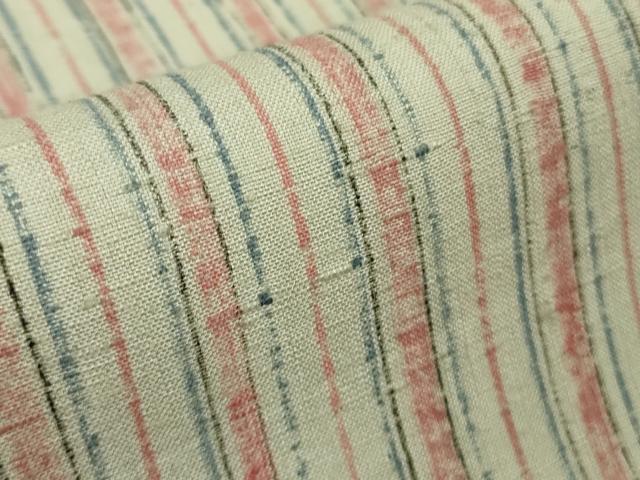 平和屋本店●極上 染司よしおか 五代目 吉岡幸雄 紬 縞 逸品 DZAC0052kh6