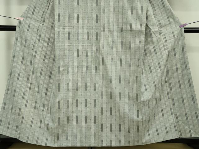 平和屋本店●極上 本場結城紬 重要無形文化財 結織苑 絣間道 証紙付き 逸品 DZAC0053kh6