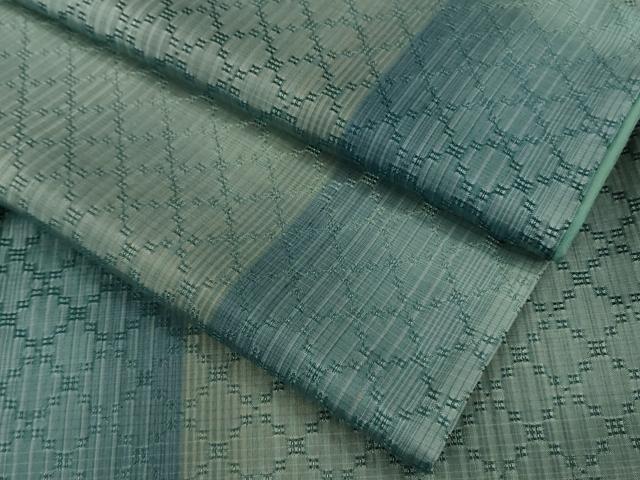 平和屋本店●極上 花織 紬 間道 逸品 DZAC0055kh6